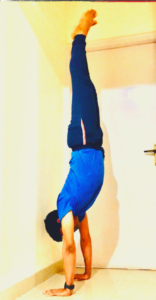 Yoga handstand